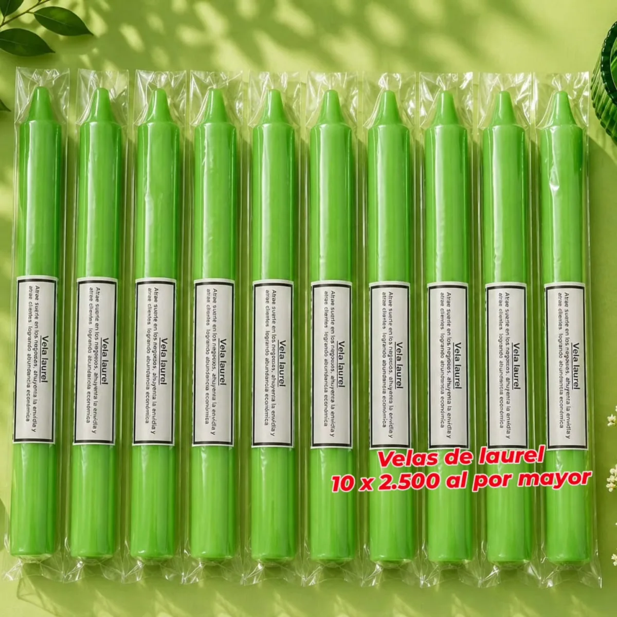 Pack 10 Velas de Laurel