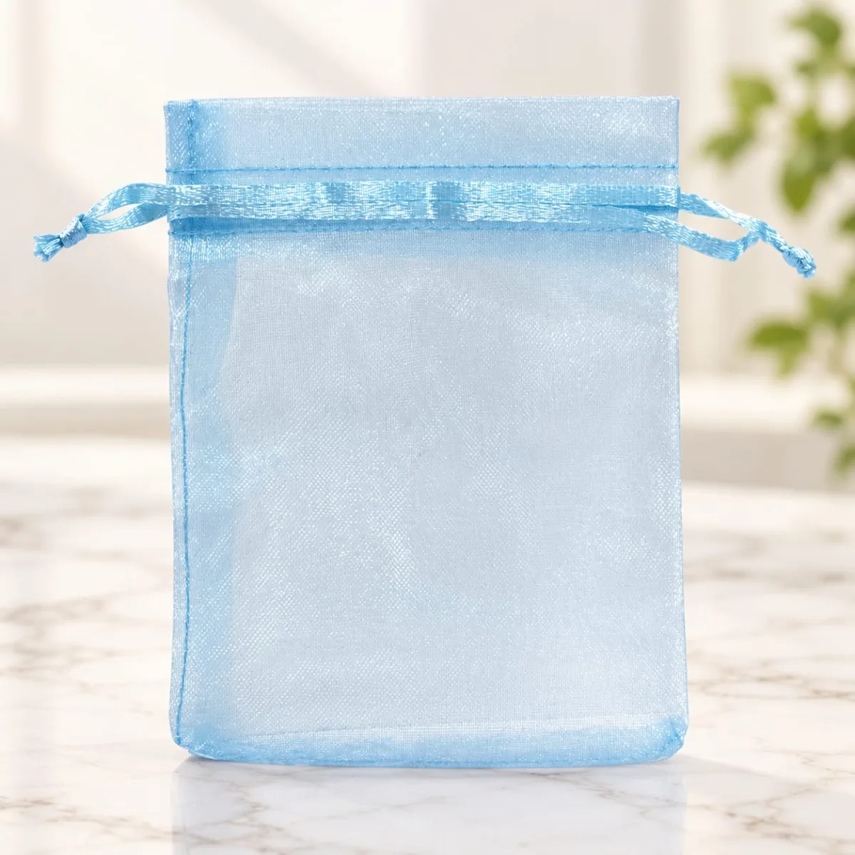 Bolsa de Organza Celeste 9x12 cm