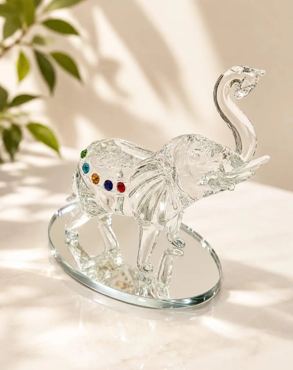 Elefante de Cristal 13.5 cm