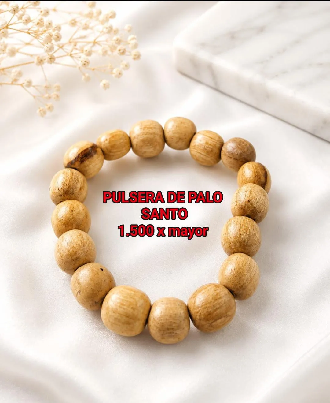 Pulsera de palo santo
