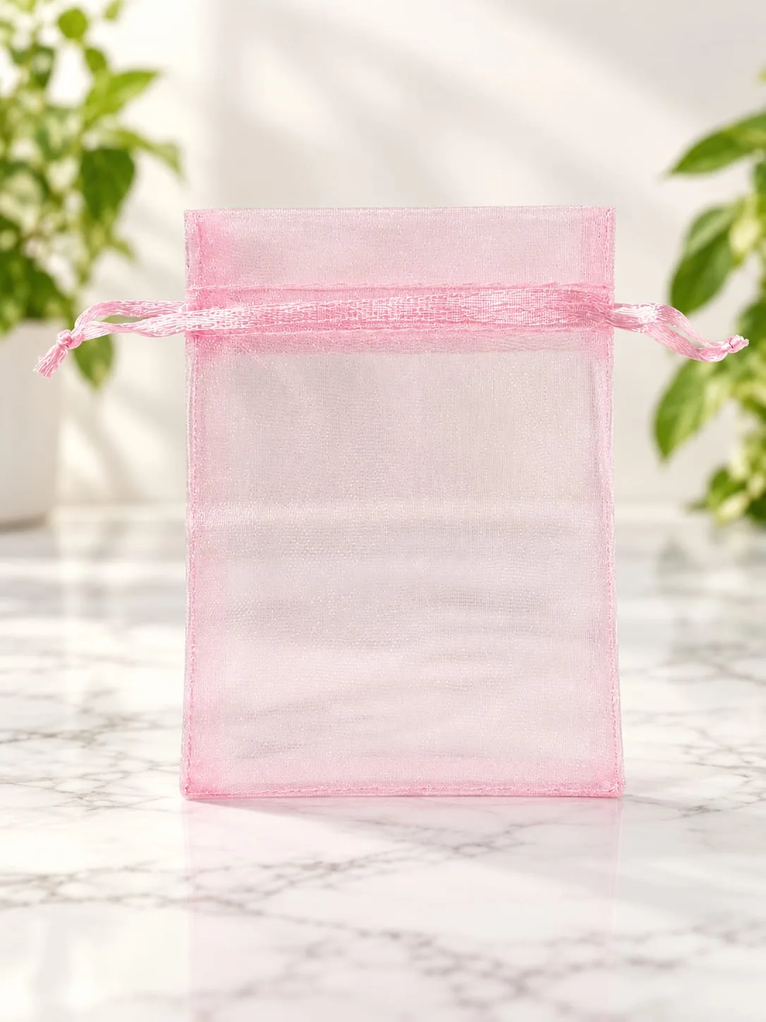 Bolsa de Organza Rosada 7x9 cm