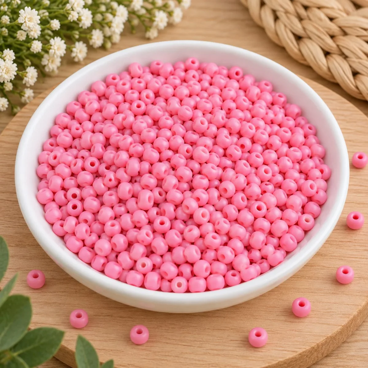 Mostacillón 4mm Rosa Chicle