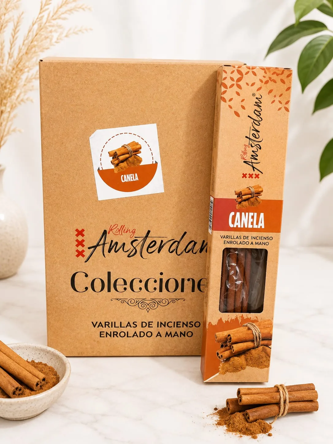 Varillas de Incienso Rolling Amsterdam Canela