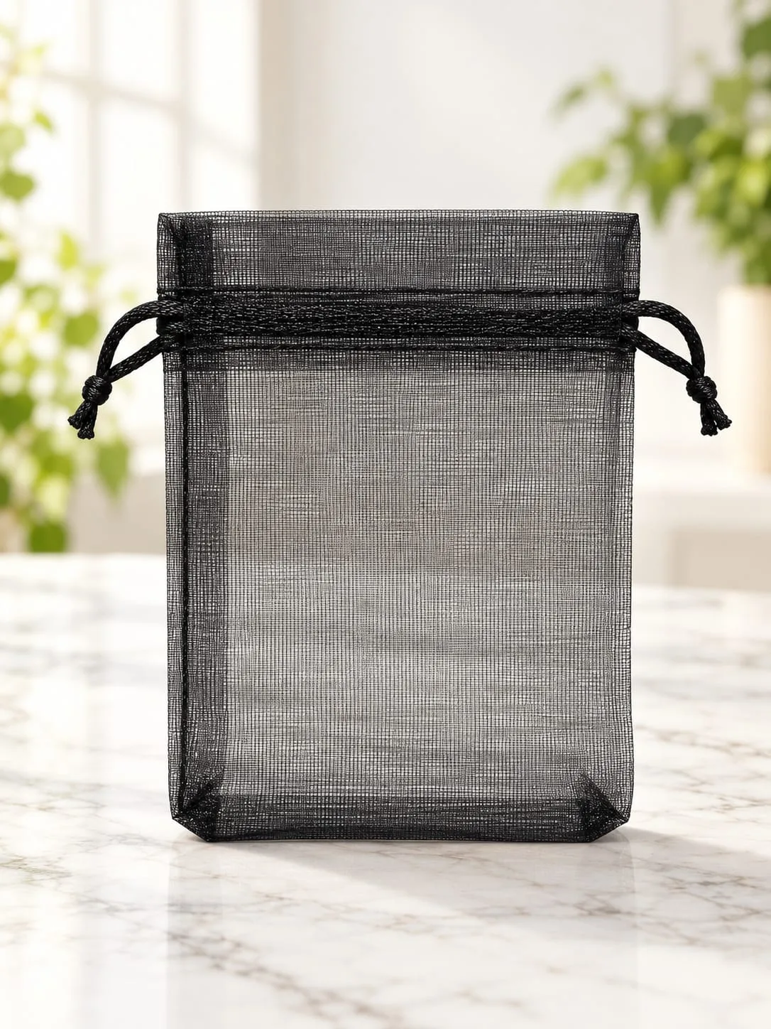 Bolsa de Organza Negra 7x9 cm