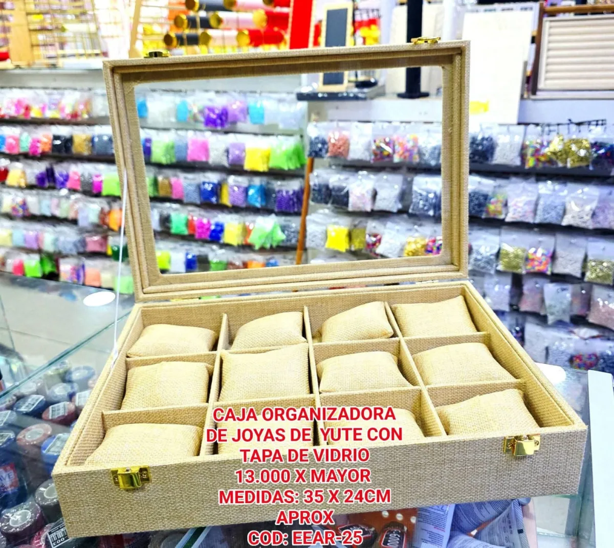 Caja Organizadora de Joyas (Yute)