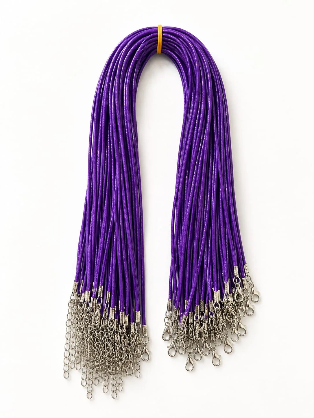 Cordón Encerado con Broche Color Morado