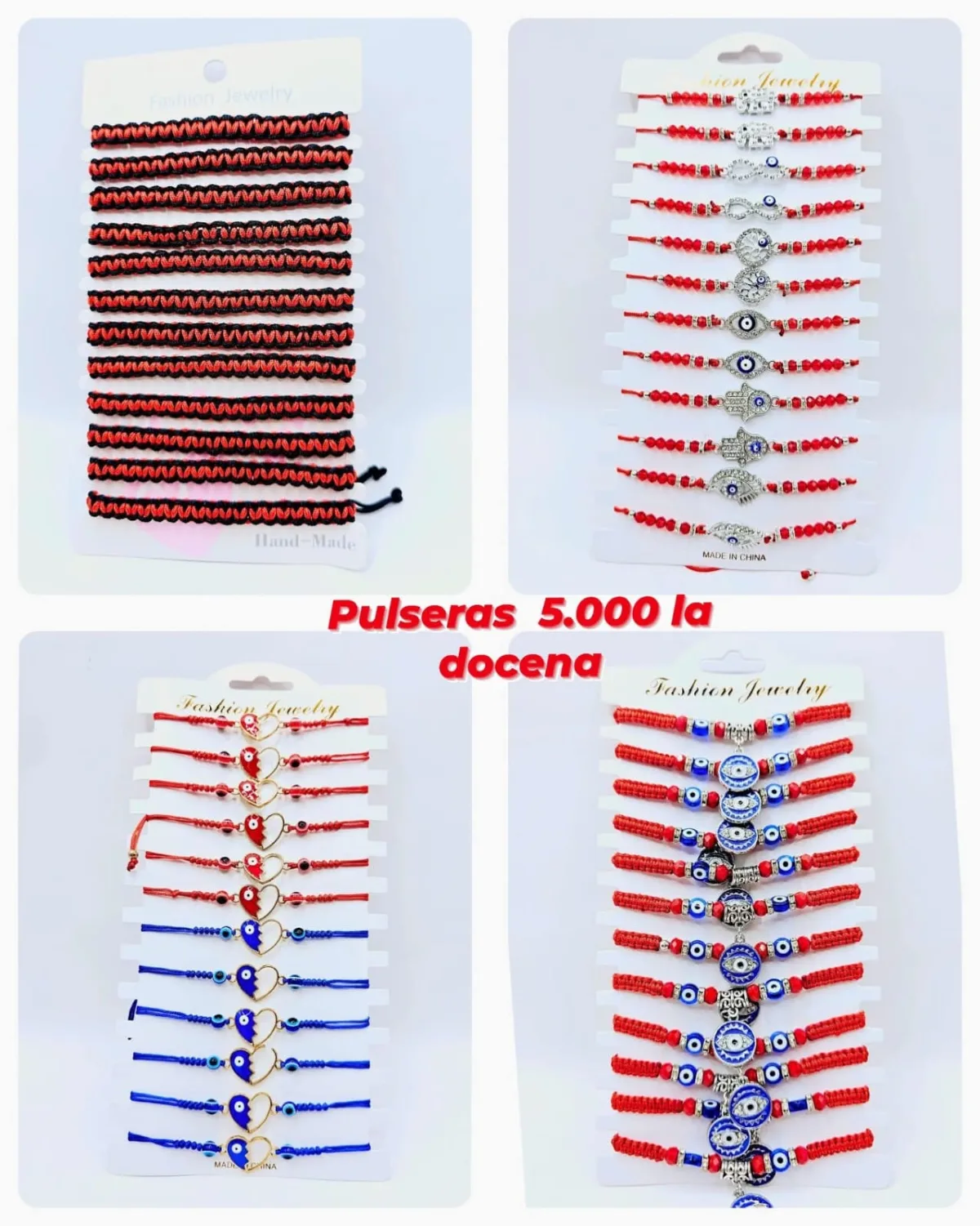 Pack 12 Pulsera Colección Surtida de Protección