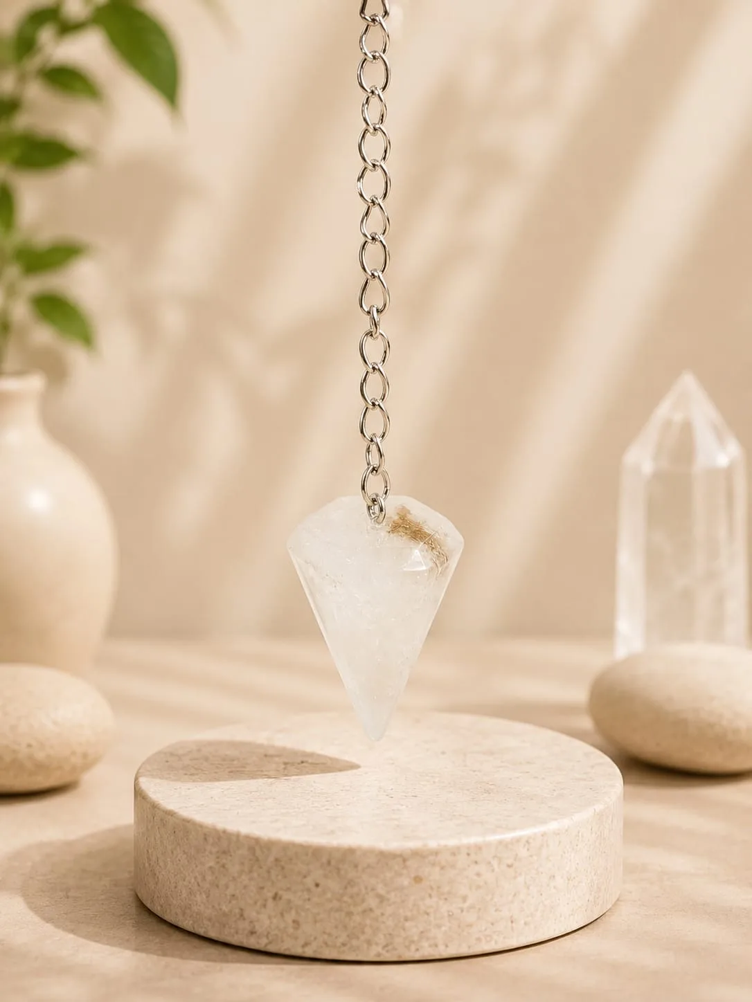 Péndulo de Adivinación - Cuarzo Cristal