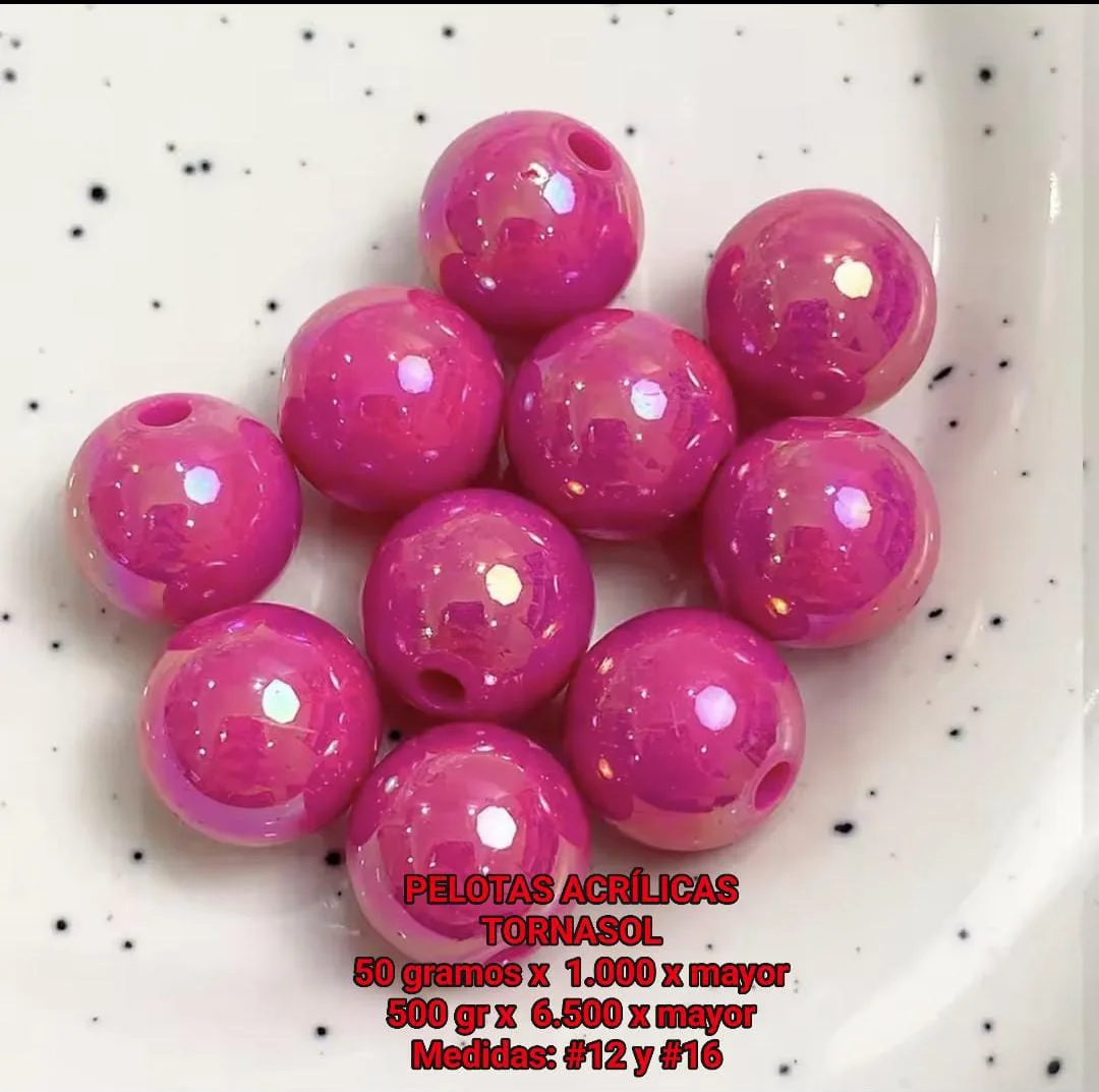 Pelotas Acrilicas Tornasol