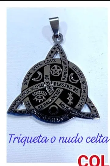 Colgante de Acero - Triqueta o nudo celta