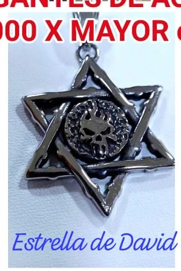 Colgante de Acero - Estrella de David
