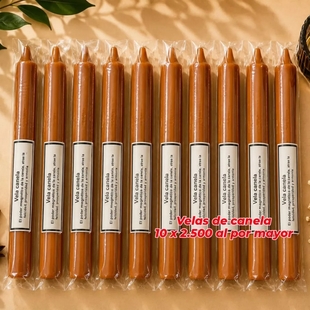 Pack 10 Velas de Canela