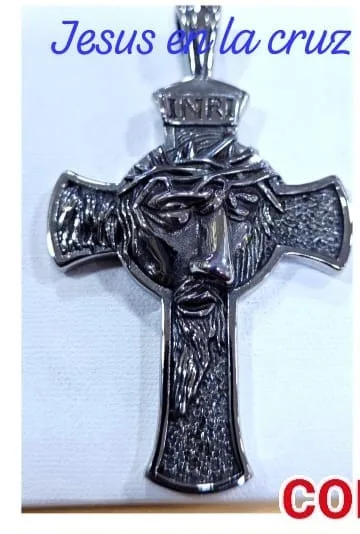 Colgante de Acero - Jesus en la cruz