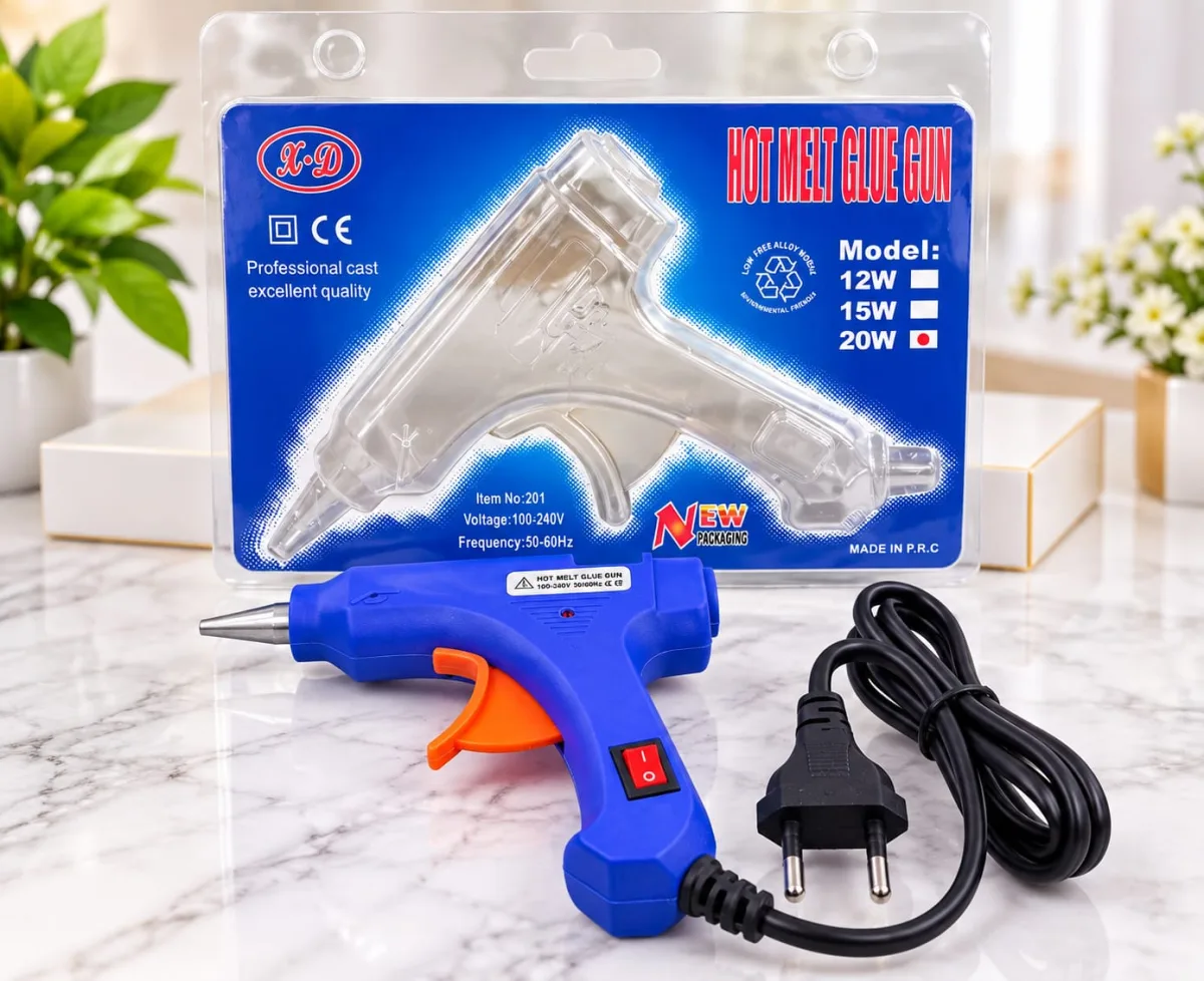 Pistola de Silicona Caliente Azul 20W