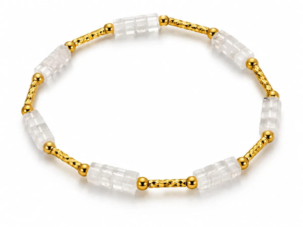 Pulsera de Cuarzo Cristal 4mm