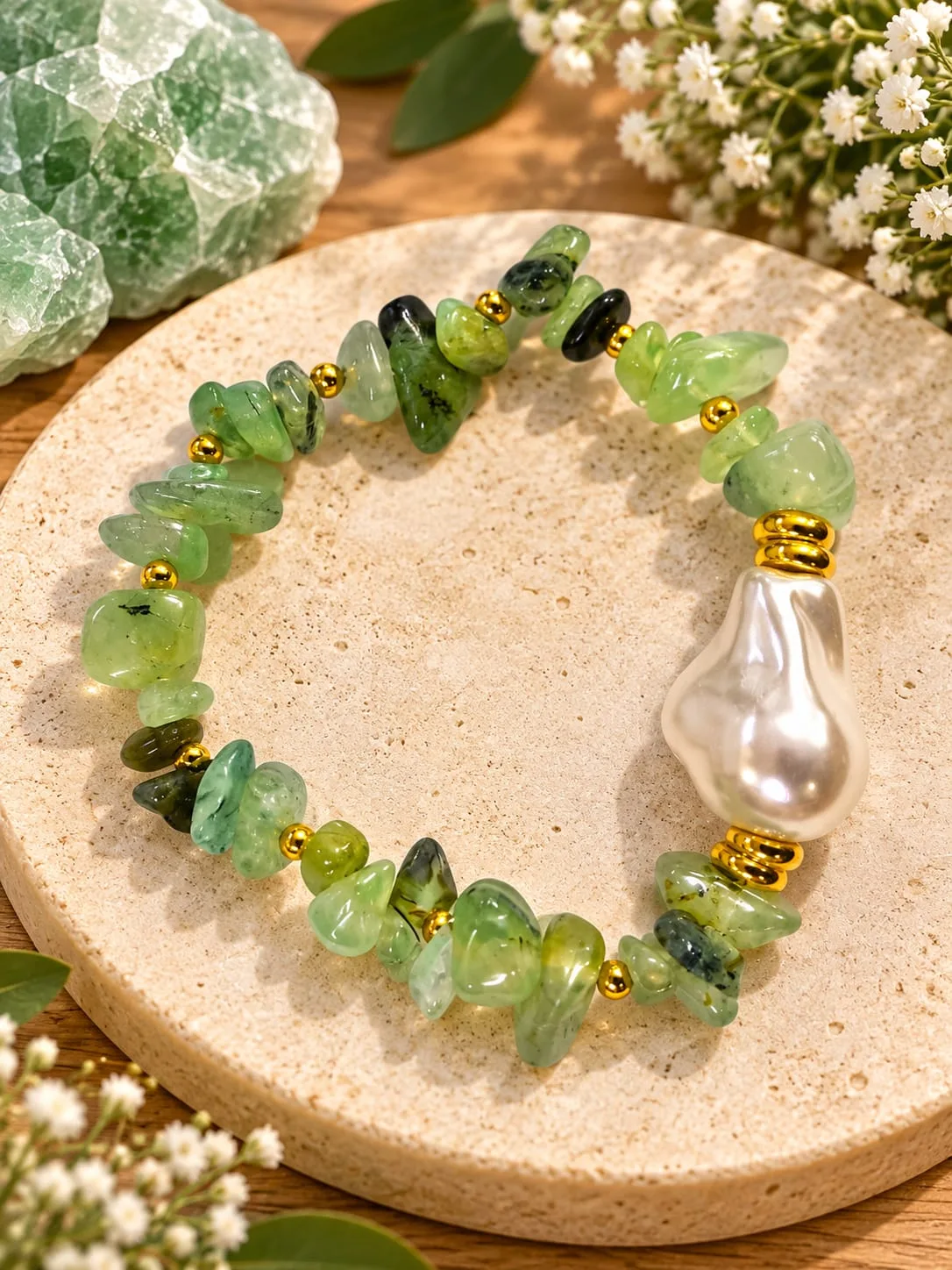 Pulsera de Prehnita en Chips