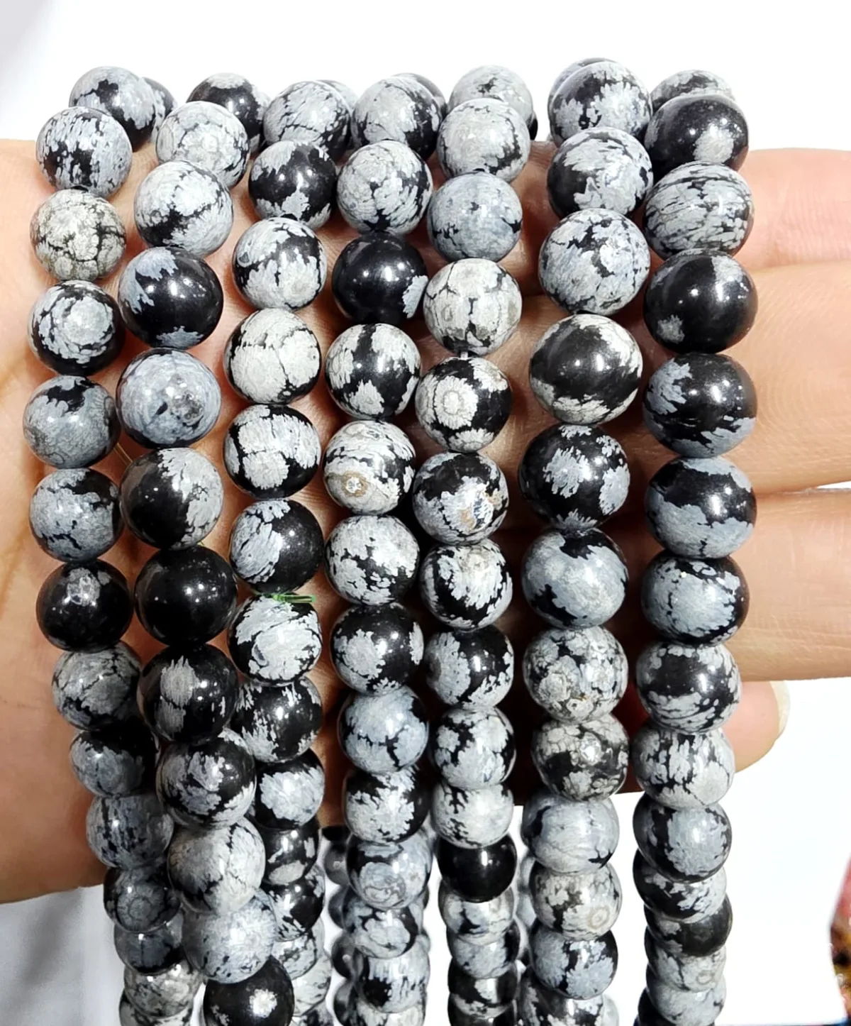 Tira de piedras de Obsidiana Nevada N°8