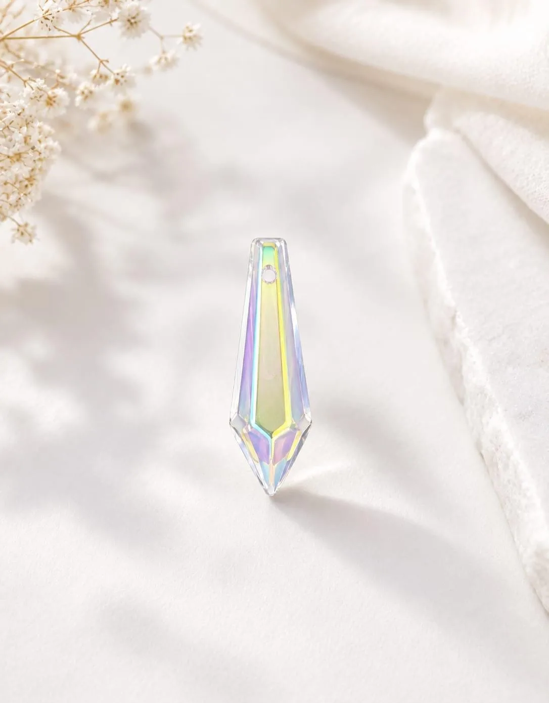 Punta de Cristal Tornasol 3.6 Cm