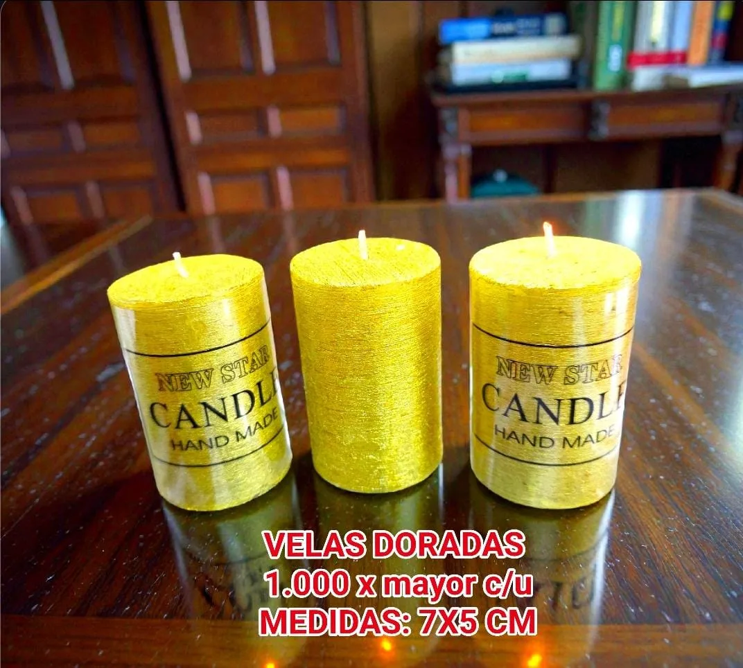 Velas Doradas Pequeñas