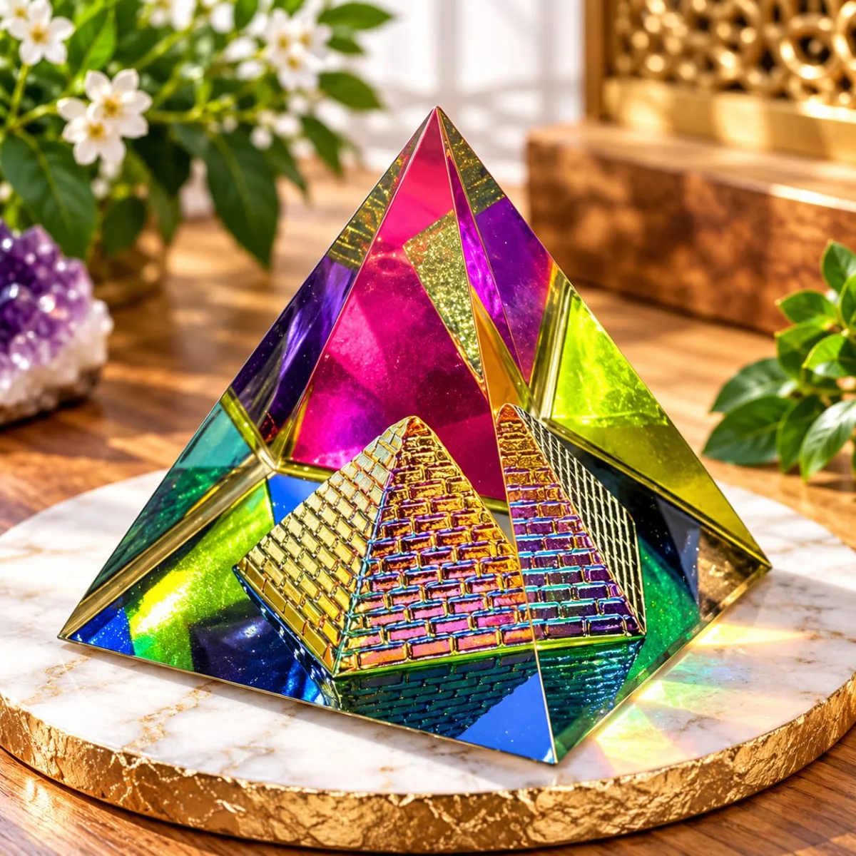 Pirámide Tornasol Tridimensional