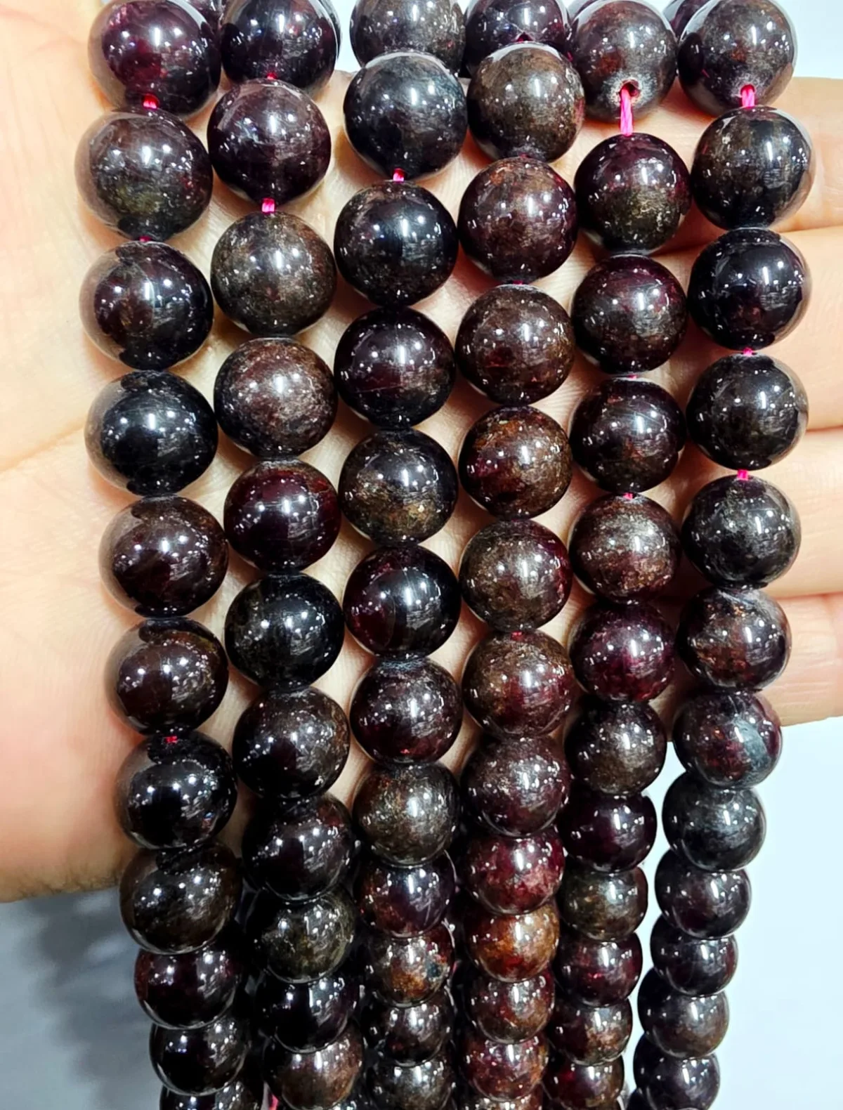 Tira de piedras de Granate N°10