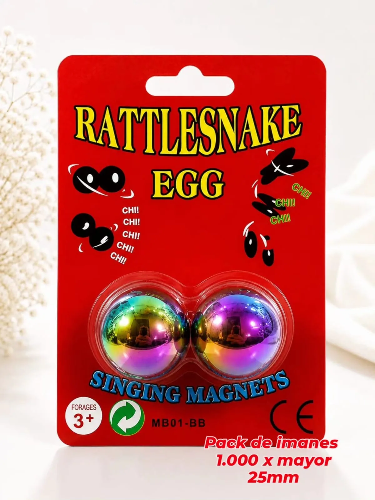 Pack de imanes Rattlesnake Egg (arcoiris)