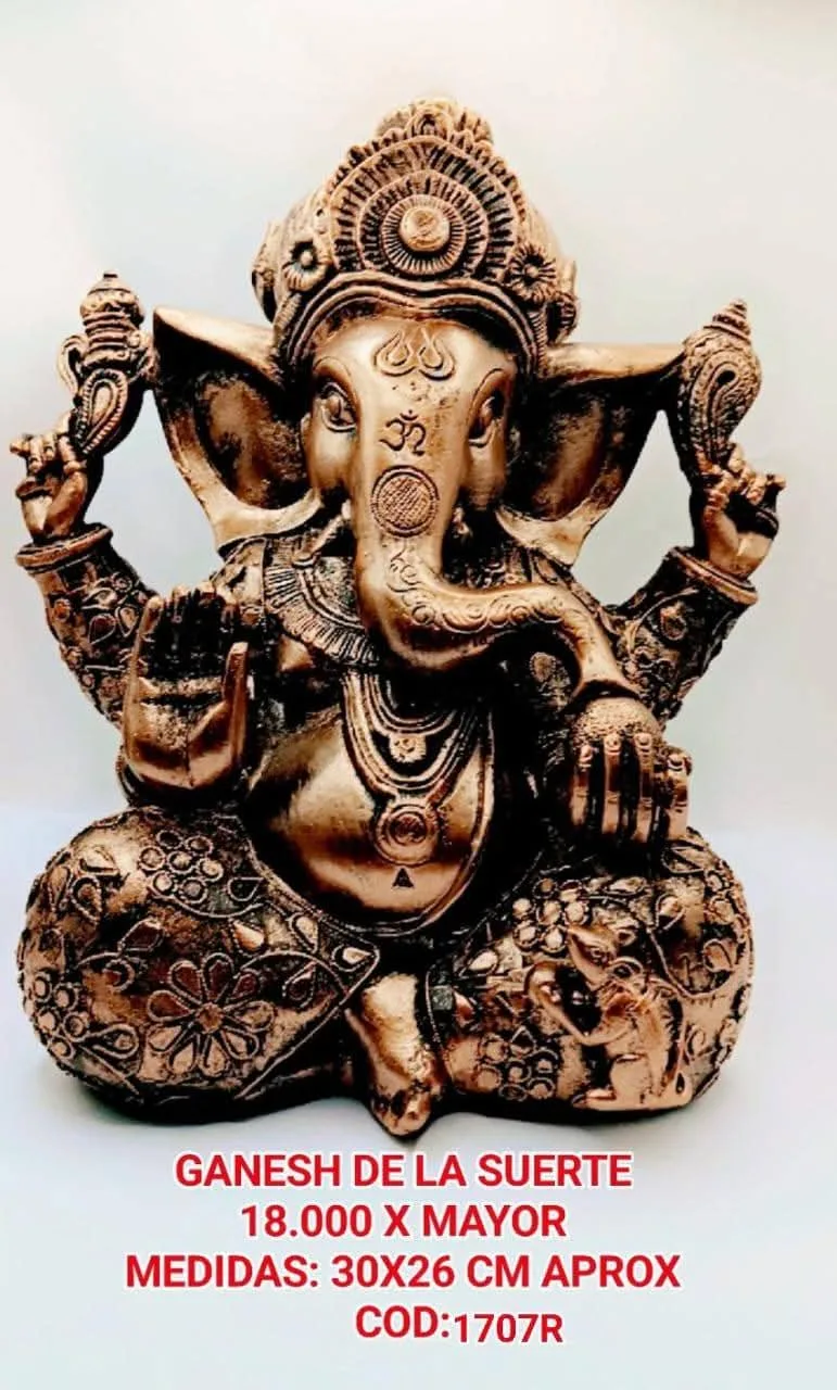Estatua Ganesha de la Suerte