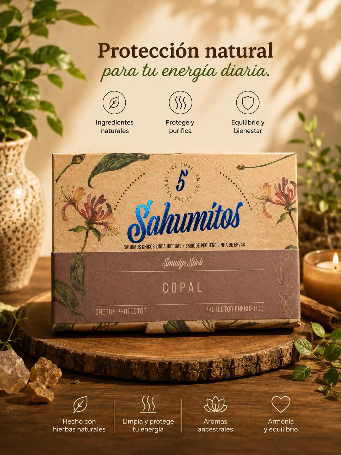 Sahumitos Sagrada Madre X5 - Copal