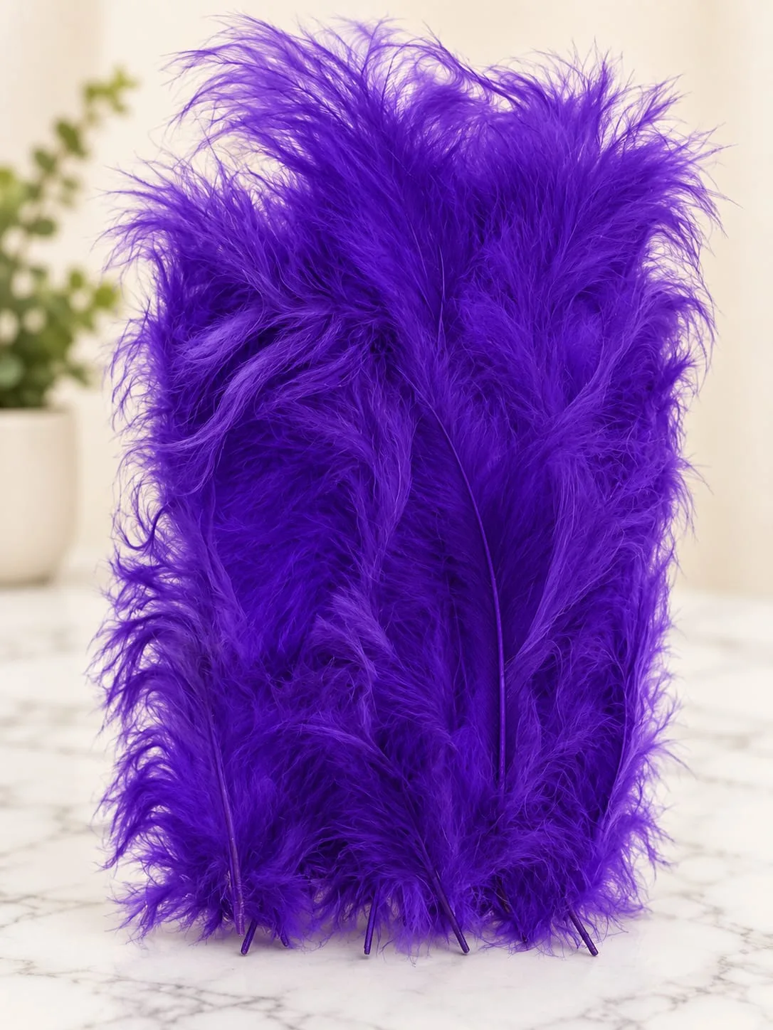 Plumas Esponjosas Moradas