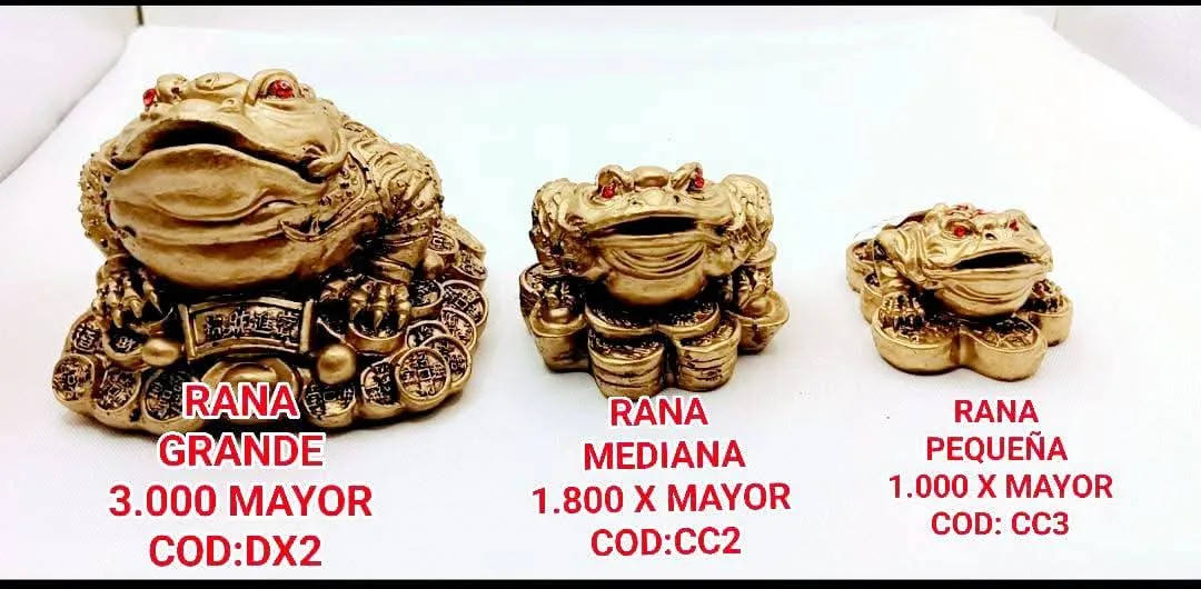 Coleccion Estatua Rana de Tres Patas