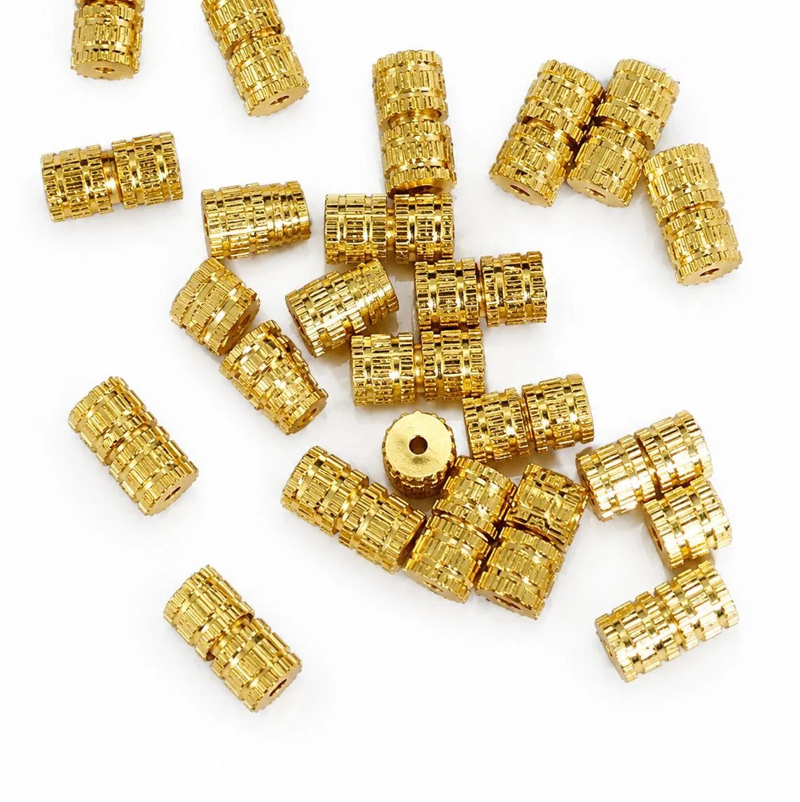 Broche Tambor Fantasía - dorado