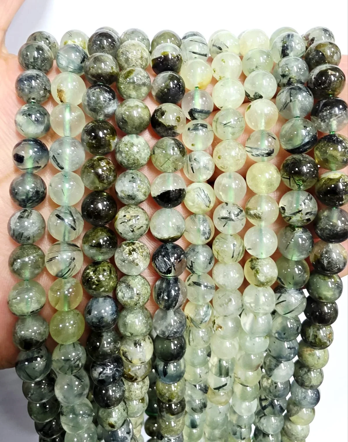 Tira de piedras de Prehnita N°8