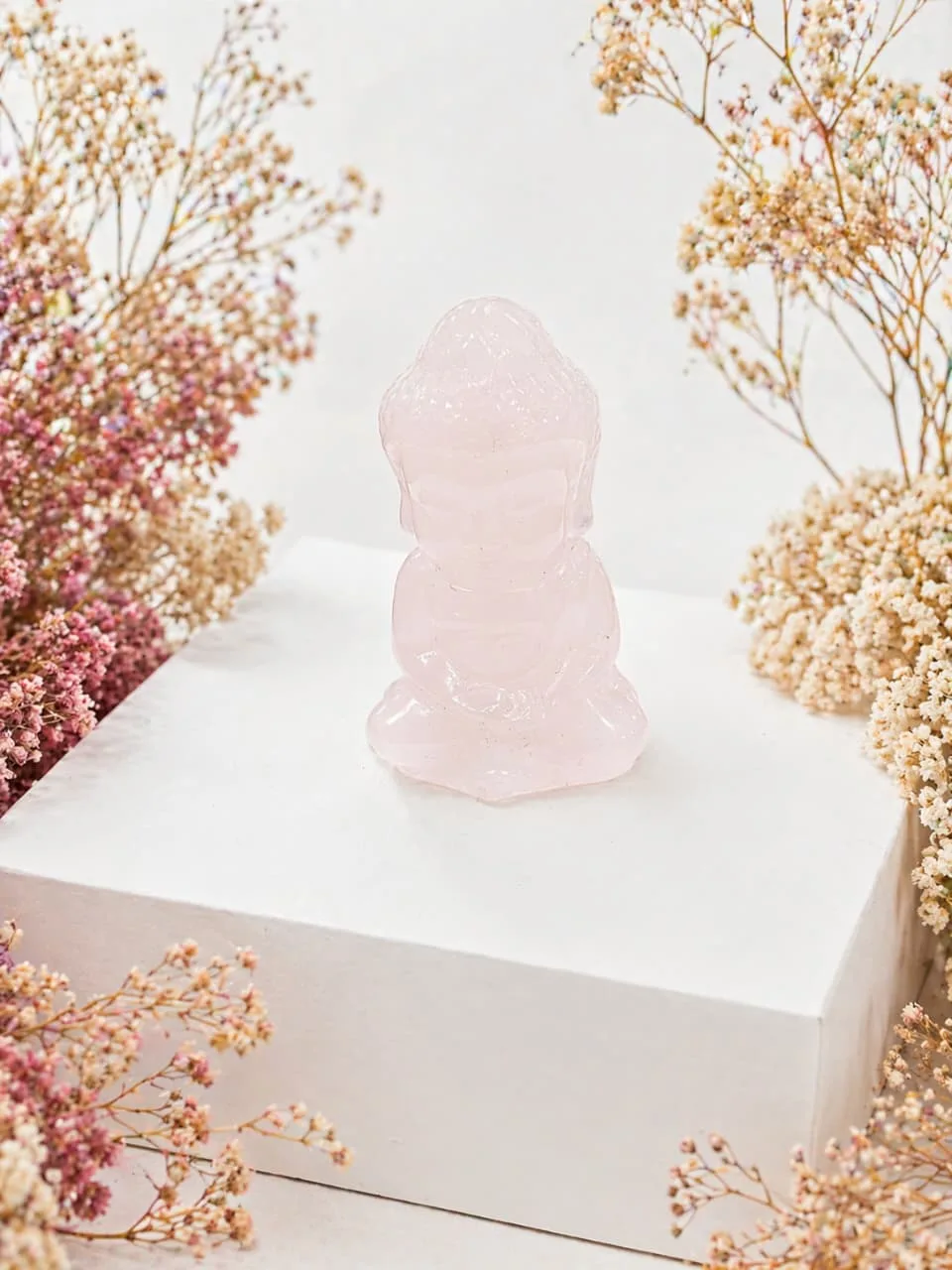Buda de Cuarzo Rosado