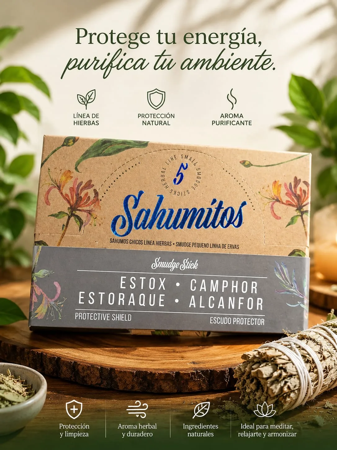 Sahumitos Sagrada Madre X5 - Estoraque · Alcanfor