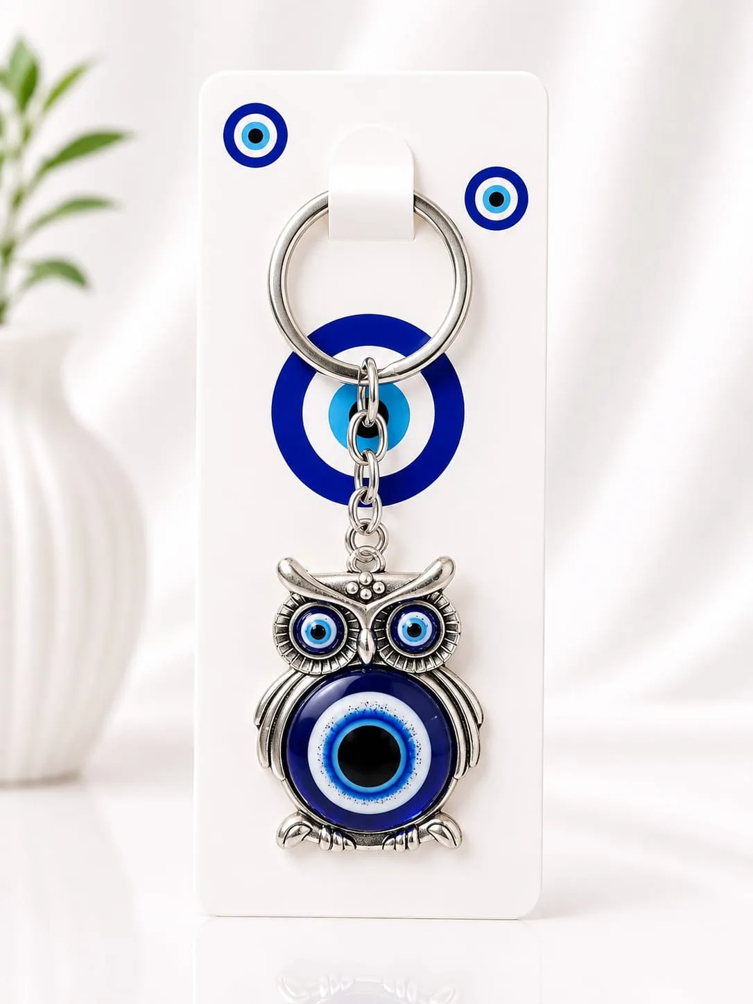 Llavero de Búho con Ojo Turco