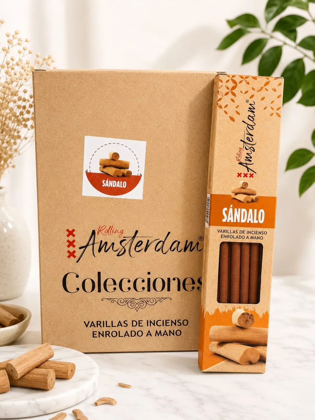 Varillas de Incienso Rolling Amsterdam Colecciones - Sandalo