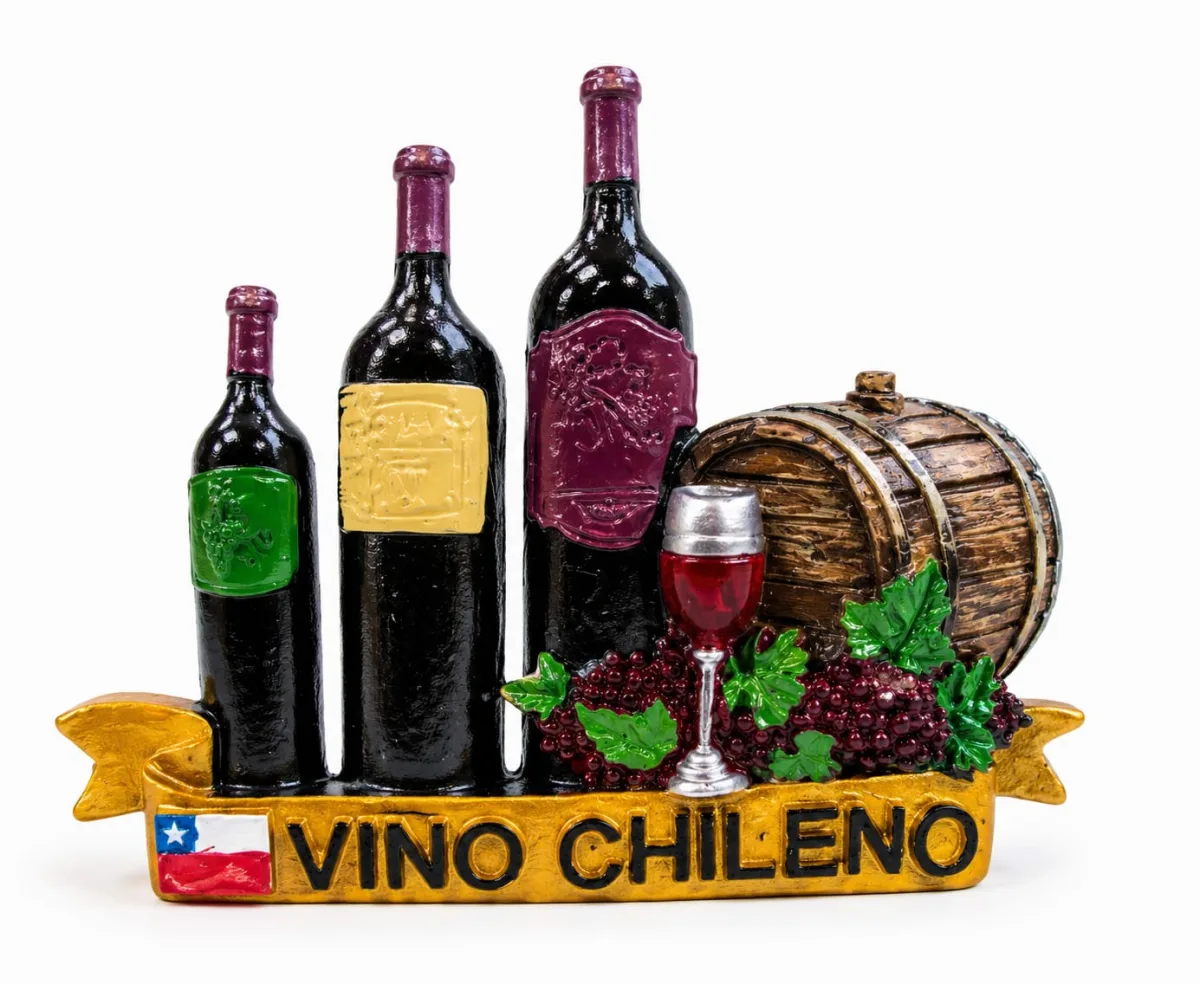 Imán de Refrigerador Vino Chileno