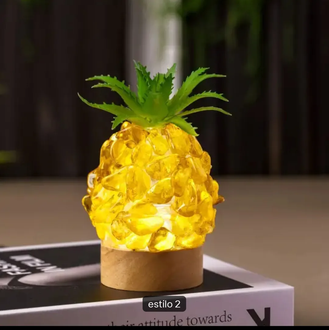 Lámpara de Piña de Citrino