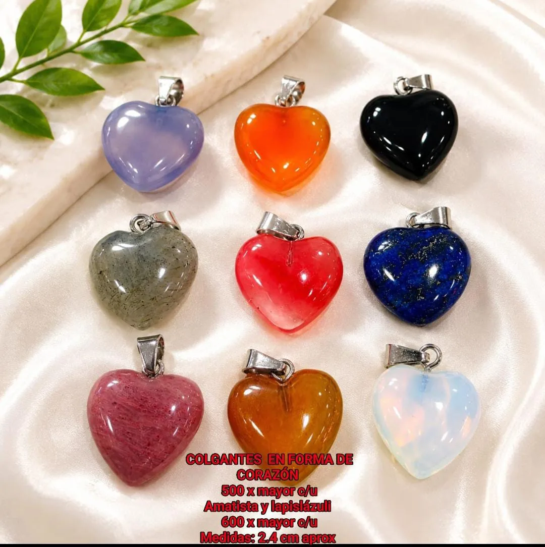 Colgantes en forma de corazón