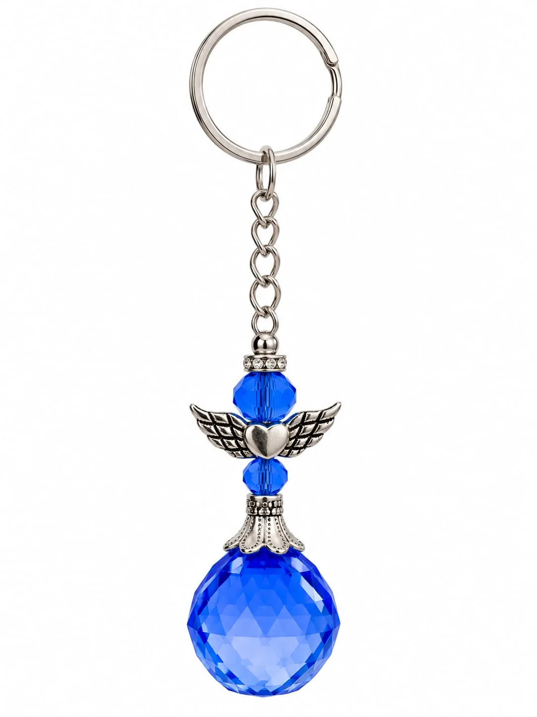 Llavero de Prisma Ángel Azul