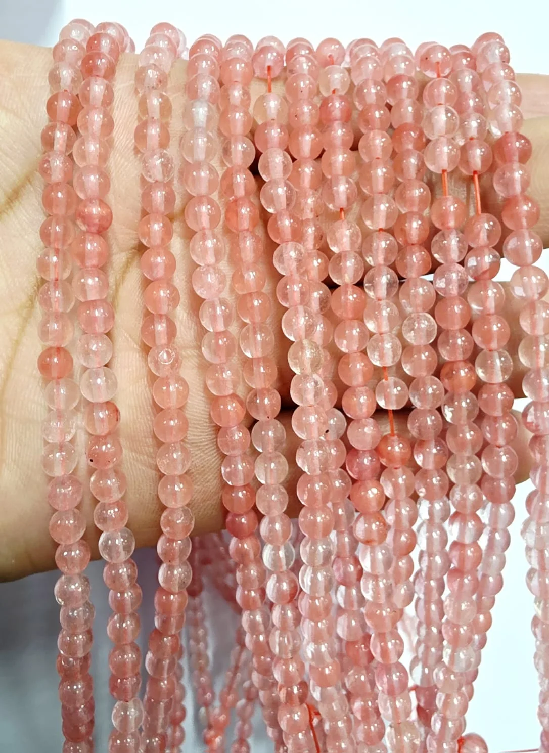 Tira de piedras de Cuarzo Cherry N°4