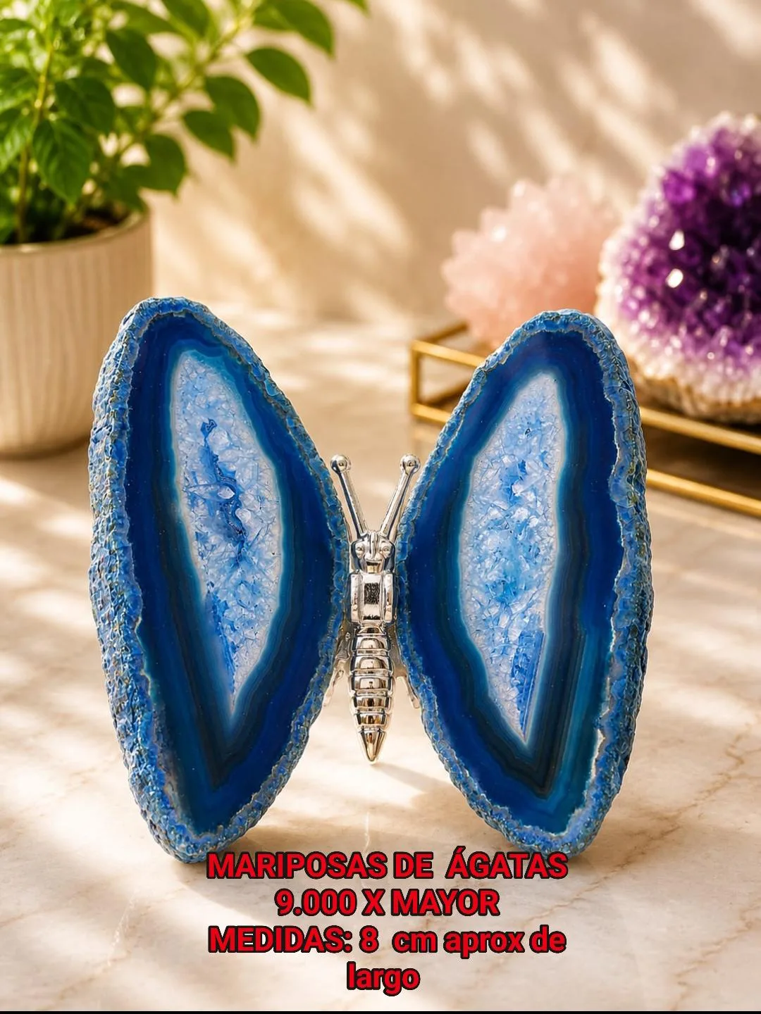 Mariposa de Ágata (azul)
