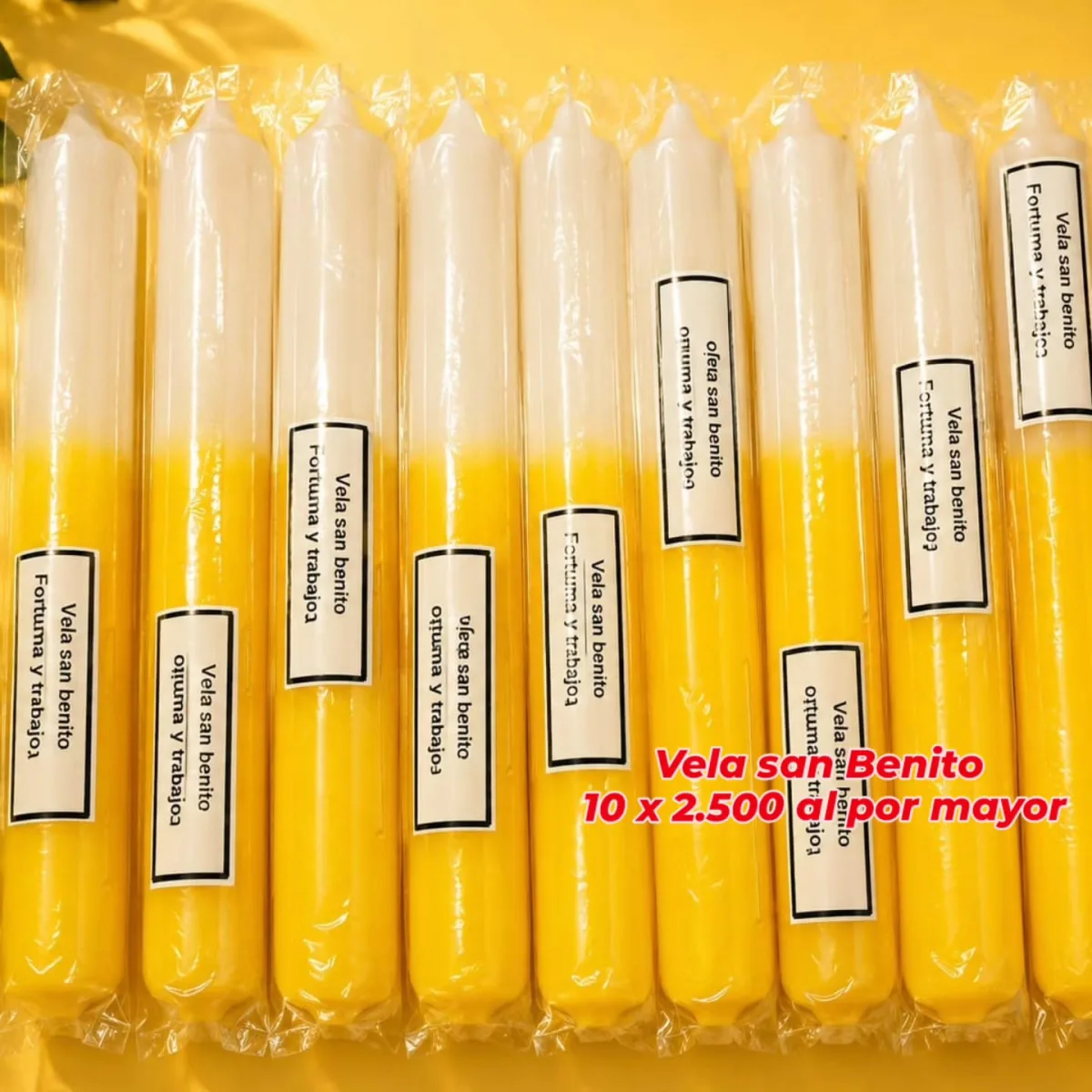 Pack 10 Velas San Benito