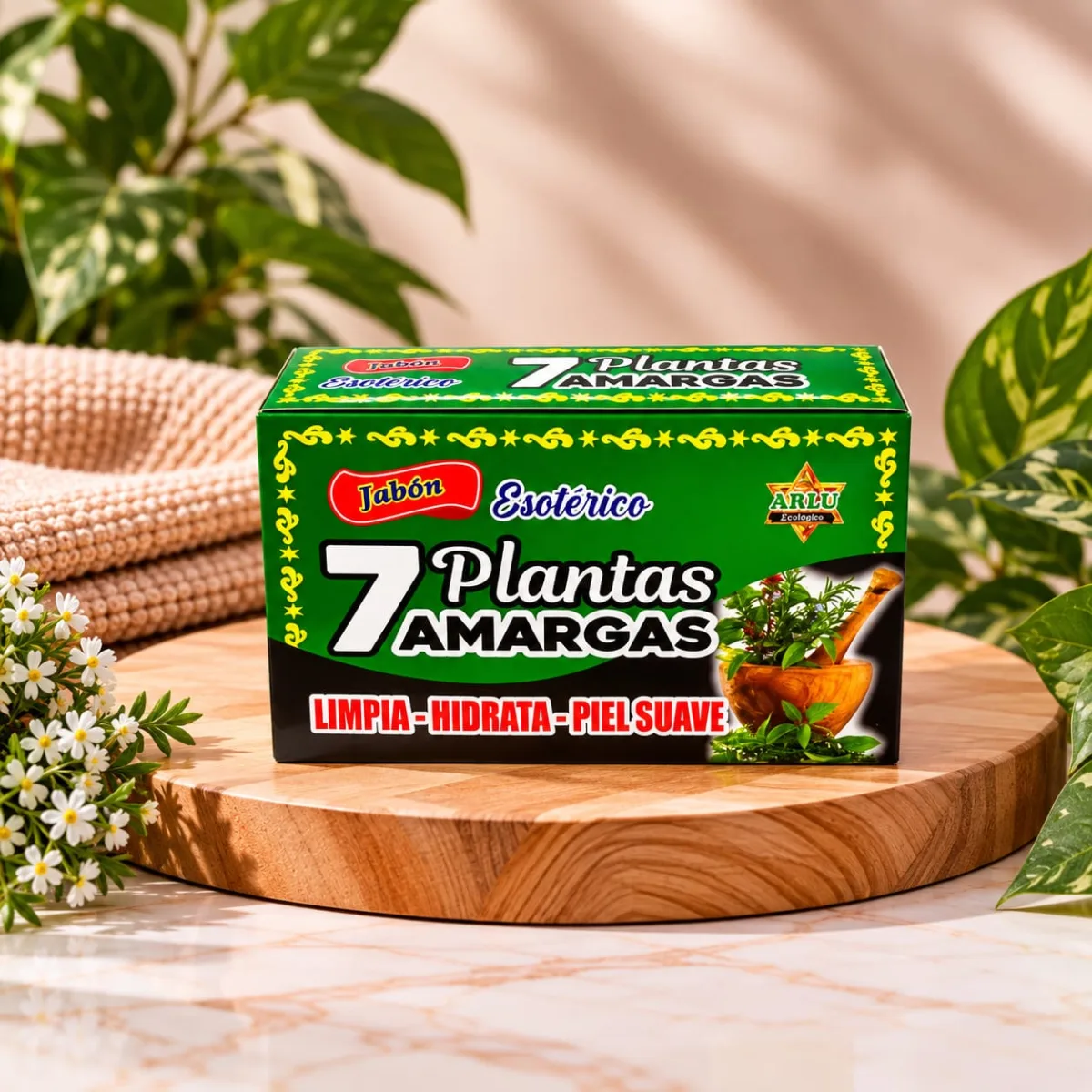 Jabón Esotérico 7 Plantas Amargas Etiqueta Roja