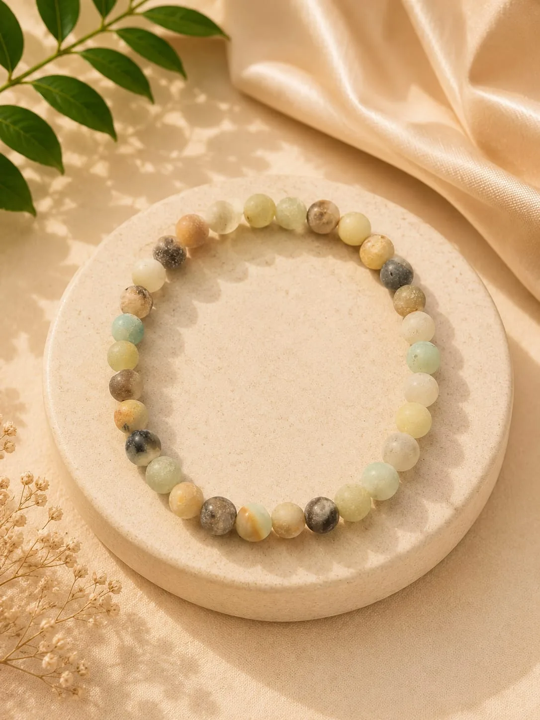 Pulsera de Amazonita Opaca 6MM