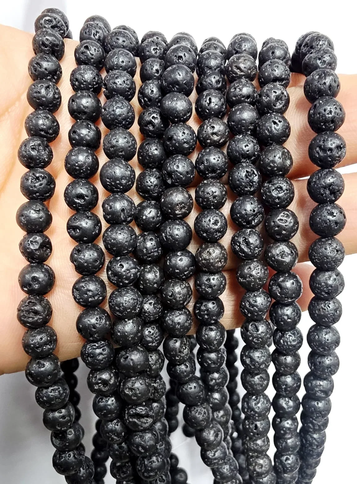 Tira de piedras de Volcanica Negra N°6