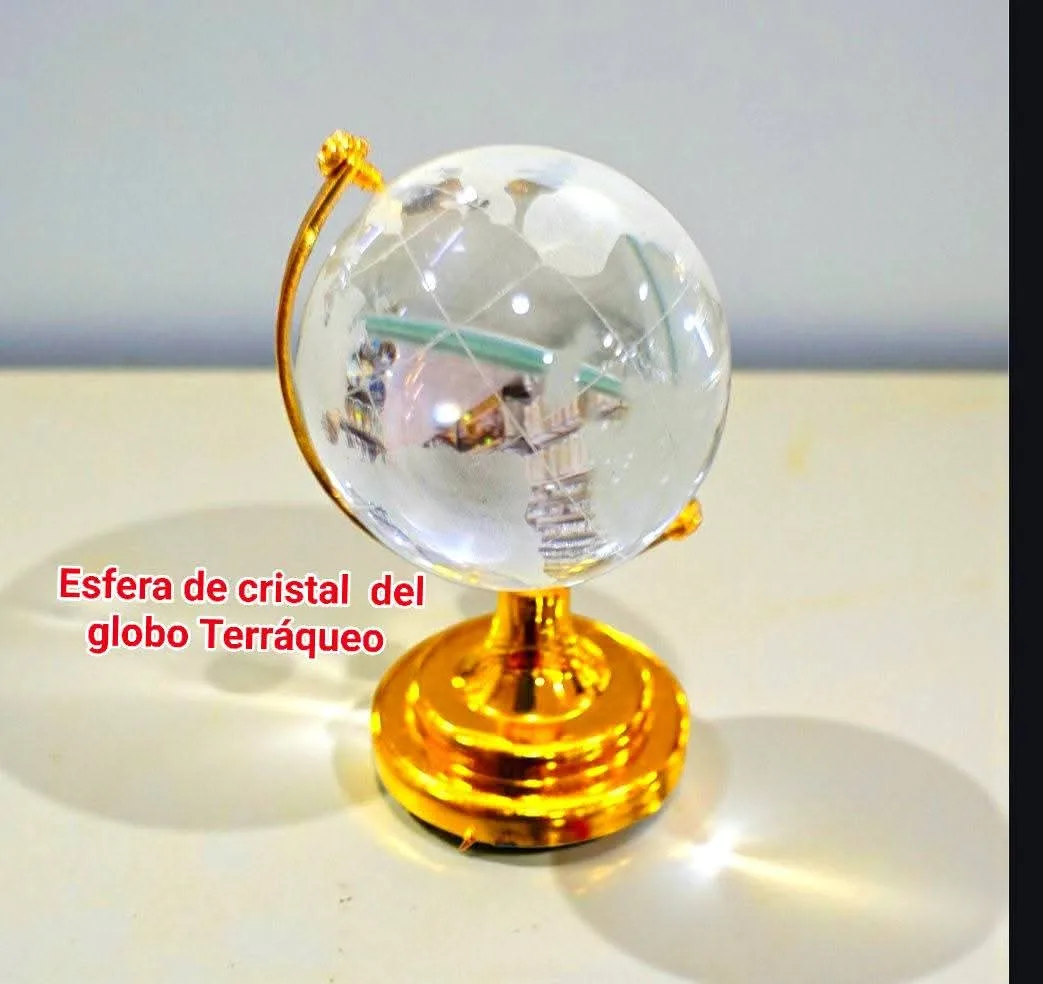 Esfera de cristal del globo Terráqueo
