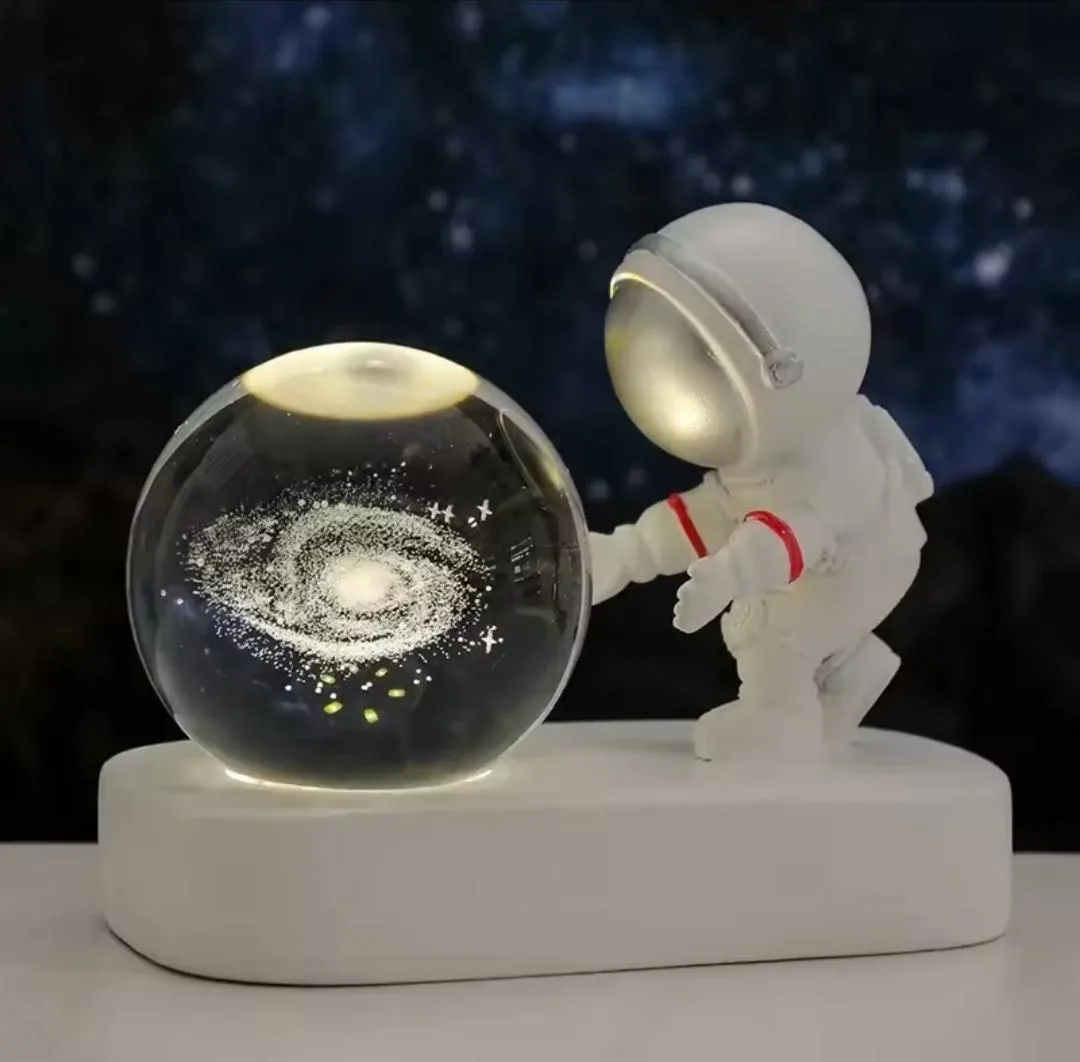 Lámpara de Cristal Astronauta Galaxia