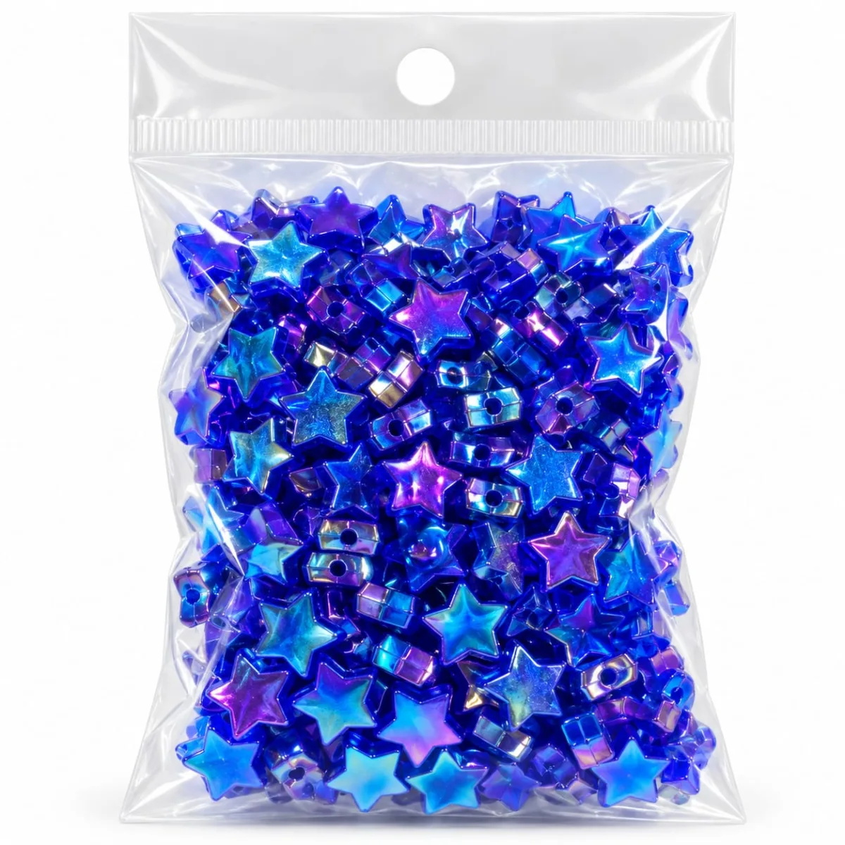 Cuentas Acrílicas Estrella Azul Oscuro 8 mm