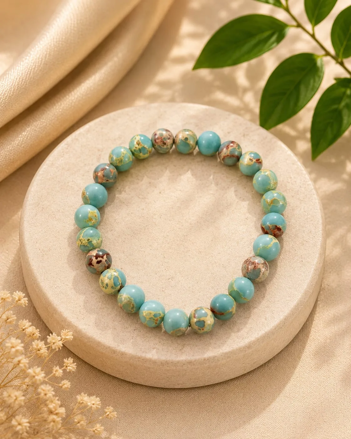Pulsera de Jaspe Imperial (Aqua Terra)
